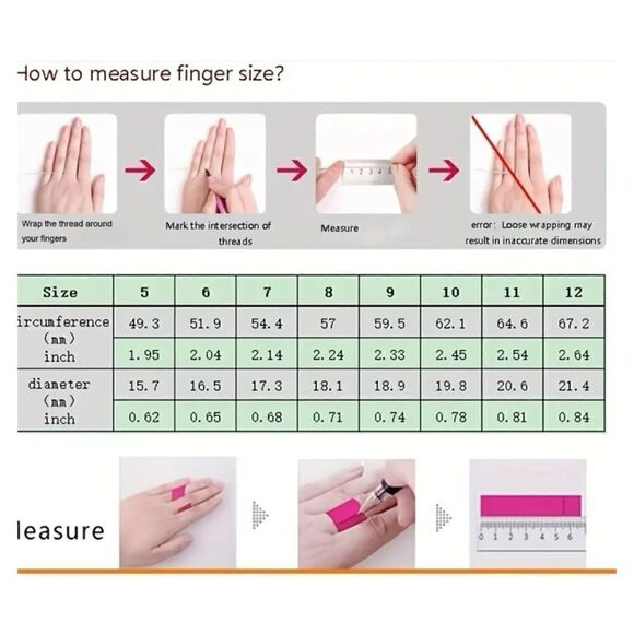 How to Measure Ring Size - Picture 1 of 1